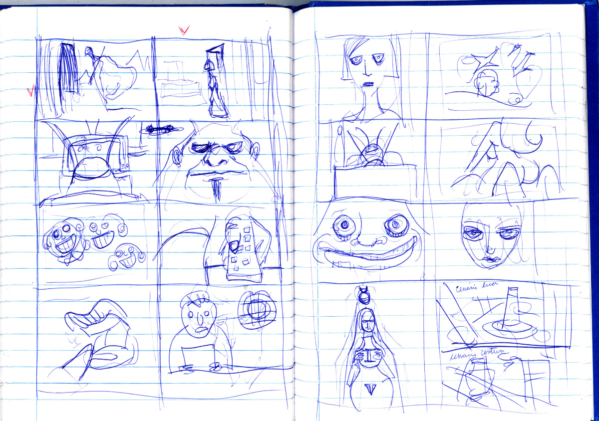 Medea Sketchbook storyboards 2