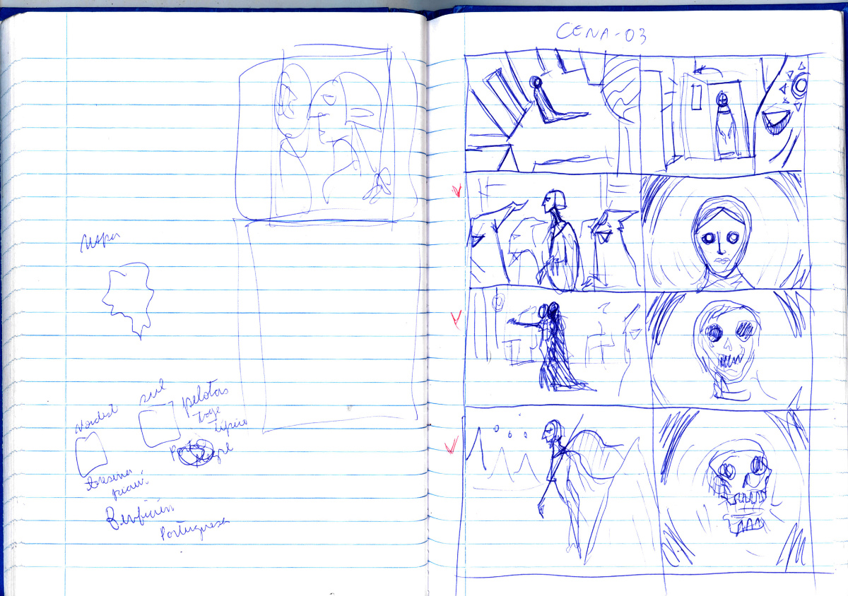 Medea Sketchbook storyboards