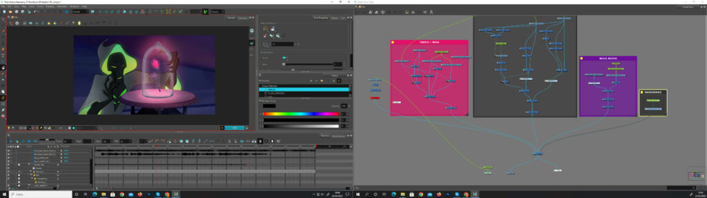 A peek at the compositing pass in Monster Manual, provided by Federico Vallarino.