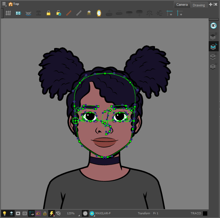 Character model with envelope deformers in My Life is Worth Living.
